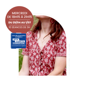 Atelier de couture niveau intermédiaire à perfectionnement à Bordeaux.