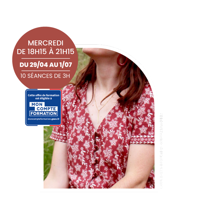 Atelier de couture niveau intermédiaire à perfectionnement à Bordeaux.