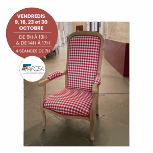 Restauration du fauteuil Voltaire en crin ou en mousse